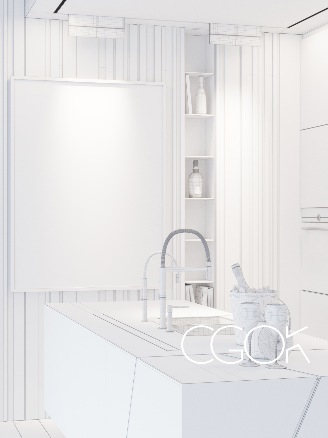 Визуализация интерьера квартиры для холостяка